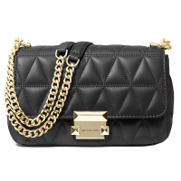 Michael Kors奢侈品奥莱款女包链条包手提包单肩斜跨包30S7GSLL1L BLACK