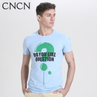 CNCN男士短袖T恤 修身弹性夏季男衣服印花个性|NTCJ2055