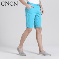 CNCN男士休闲短裤 修身时尚商务五分裤中腰纯色夏季男裤|NZCJ2026
