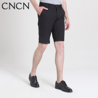 CNCN男士休闲短裤 五分裤修身夏季弹性经典百搭黑色男裤男装|NZCJ2020