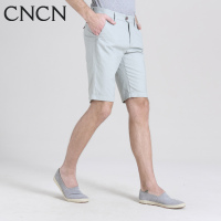 CNCN男士休闲短裤 亚麻混纺天然干练五分裤男裤男装夏季时尚|NZCJ2010