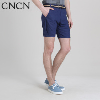 CNCN男士休闲短裤 短裤夏季天然亚麻精致肌理修身男裤男装|NZCJ2030