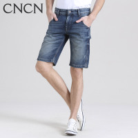 CNCN男士牛仔短裤 优质纯棉魅力牛仔五分裤男裤夏季百搭经典修身|NZRJ2013