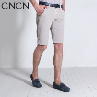 CNCN男士休闲短裤 优质混纺经典格纹五分裤修身弹性时尚|NQXY2242