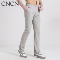 CNCN男士休闲裤 立体剪裁个性拼接男裤时尚修身九分裤男装|NQXY1220