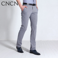 CNCN男士休闲裤 长裤男裤修身格纹时尚商务|NQXY2247