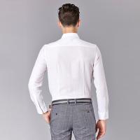 CNCN男士长袖衬衫纯色商务修身男装纽扣个性休闲男衬衫男上装|