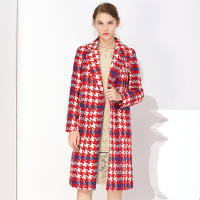 美丽衣橱复古港风碎花风衣外套潮2018冬季新款时尚百搭中长大衣