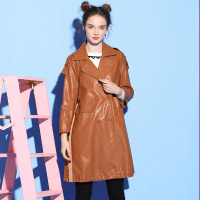 美丽衣橱帅气机车皮衣女学生宽松显瘦2018冬季新款时尚纯色外套