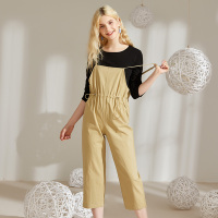 美丽衣橱背带裤两件套女2019春新款学生韩版宽松显瘦洋气套装潮