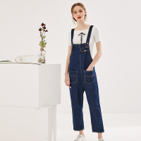 美丽衣橱牛仔背带裤女2019夏新款时尚韩版学生宽松显瘦连体裤子