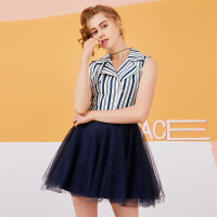 美丽衣橱名媛小香风a字裙女2019夏新款时尚甜美显瘦蓬蓬裙连衣裙