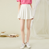 美丽衣橱百褶裙女2019新款时尚百搭纯色高腰a字裙韩范洋气半身裙