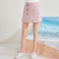 美丽衣橱高腰包臀裙女2019夏新款时尚百搭韩版小个子显瘦半身裙