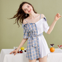 美丽衣橱时尚韩范衬衫裙2019秋新款时尚百搭学生宽松显瘦连衣裙