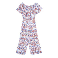 美丽衣橱法式小众一字领连衣裤女2020夏新款时尚阔腿裤连体裤潮