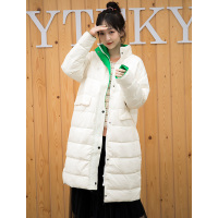 美丽衣橱时尚百搭简约中长款宽松显瘦羽绒服外套2020冬装