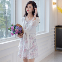 美丽衣橱简约纯色七分袖披肩外套女装新款2021夏季宽松防晒衣潮