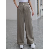美丽衣橱高腰阔腿裤女装2021夏百搭显瘦拖地长裤休闲裤子潮
