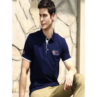 2018夏季新款Polo衫木笛男装翻领修身男款夏装纯色短袖T恤潮MDTX15B32082