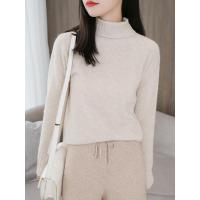 羊绒衫秋冬套头高领加厚毛衣新款修身女装RC1816-00220