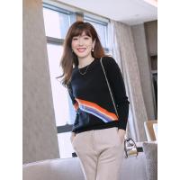 羊绒衫女圆领短款套头2018秋冬新款羊毛衫长袖针织MKL-06-00180