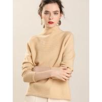 法兰貂2018宽松秋冬装羊绒衫半高领毛衣套头SXHL1802-00240