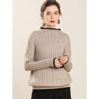 法兰貂半高领羊绒衫女秋冬羊毛衫打底衫毛衣短款套头SXHL1811-00260