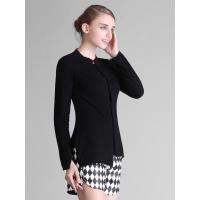 法兰貂羊绒衫女新款黑色打底开穿毛衫BF1046/00400