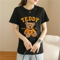 【法兰貂】100%纯棉T恤女短袖宽松韩版2021年夏季新款百搭女装