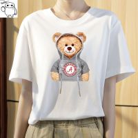 【法兰貂】短袖T恤女春夏季新款白色内搭宽松纯棉短款上衣