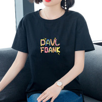 【法兰貂】短袖T恤女春夏季新款白色内搭宽松纯棉短款上衣