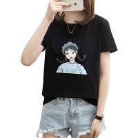 【法兰貂】100%纯棉T恤女短袖宽松休闲版2021款夏季新款百搭女装