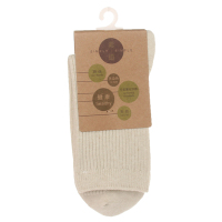 素道情侣棉袜2双装天然有机彩棉男女袜 运动中筒袜全棉短袜透气袜 平纹款 SBCG0001