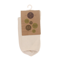 素道情侣棉袜2双装天然有机彩棉男女袜 运动中筒袜全棉短袜透气袜 麦穗款SUS002