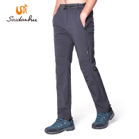 赛丹狐冲锋裤男女户外秋冬软壳裤加绒加厚防风防水登山保暖滑雪裤8M5768