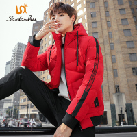 赛丹狐棉衣男士时尚新品男装2018冬季青年男款棉服上衣保暖连帽棉袄外套男8M5813