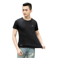 赛丹狐白色t恤女短袖男士t恤男潮流弹力休闲短T女情侣休闲提花T恤