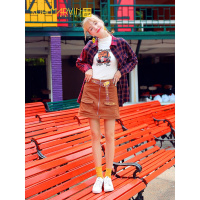 库恩玛维半身裙秋季工装短裙韩版学生显瘦包臀裙子高腰拉链a字裙