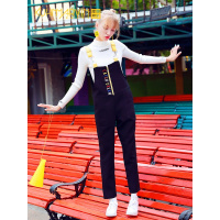 少女可爱韩版宽松背带裤女ins超火的2018新款春秋学生休闲长裤子