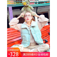 2018秋冬新款韩版宽松羽绒马甲女中长款无袖背心马夹学生欧货外套