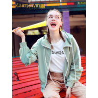 棒球服少女春装2019新款港风短款外套韩版宽松显瘦工装潮高中学生