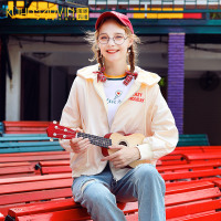 春秋外套女ins潮韩版宽松棒球服2019新款休闲运动连帽夹克上衣