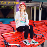 松紧腰休闲裤女秋薄款黑色工装运动裤宽松束脚显瘦灯笼裤2019新款