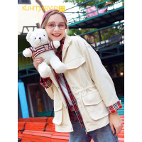 风衣女中长款小个子工装外套2019春秋季新款韩版宽松收腰复古夹克