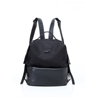 dubaolu都宝路新款新品运动休闲包时尚通勤男女通用黑色系拉链织物包旅行背包