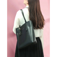 dubaolu都宝路2018韩版新款女单肩包休闲时尚新品子母包大容量PU纯色手提包