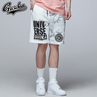 Guuka潮牌运动短裤男夏天 青少年街舞潮流迷彩港风休闲五分裤宽松