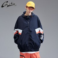 Guuka潮牌防风衣校服外套男薄款 青少年街舞运动Oversize冲风衣男