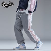 Guuka秋季校服裤子男薄 青少年嘻哈街舞Oversize小脚束脚裤男潮牌